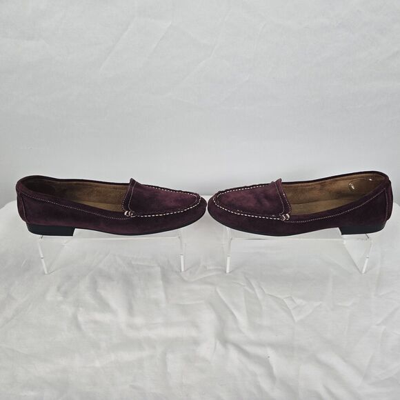 Naturalizer Slip On Shoes Women's Size 10 M Maroon Suede Leather Upper - Picture 5 of 16